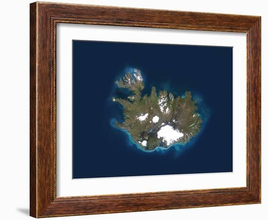 Iceland, Satellite Image-PLANETOBSERVER-Framed Photographic Print