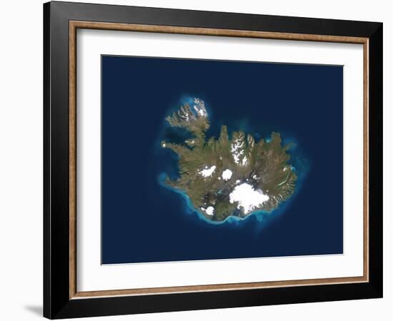 Iceland, Satellite Image-PLANETOBSERVER-Framed Photographic Print