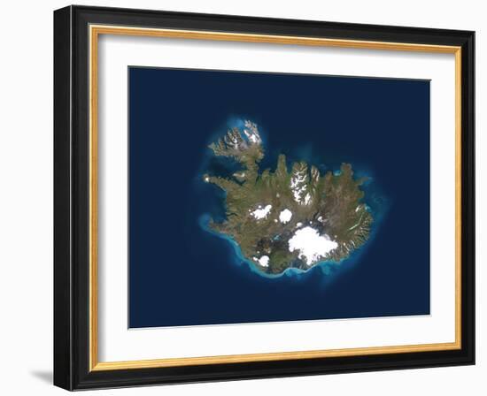 Iceland, Satellite Image-PLANETOBSERVER-Framed Photographic Print