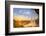 Iceland, Seljalandsfoss at Sunset, Waterfall and Sun-Francesco Riccardo Iacomino-Framed Photographic Print