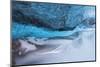 Iceland, Skaftafell National Park, Blue details of Vatnajokull Ice Caves.-Ellen Goff-Mounted Photographic Print