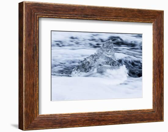 Iceland, Skaftafell National Park, Jokulsarlon. Chunks of ice from the Vatnajokull Glacier.-Ellen Goff-Framed Photographic Print