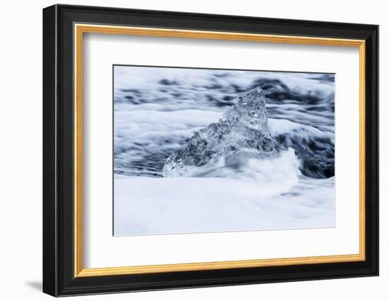 Iceland, Skaftafell National Park, Jokulsarlon. Chunks of ice from the Vatnajokull Glacier.-Ellen Goff-Framed Photographic Print