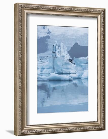 Iceland, Skaftafell National Park, Lake Jokulsarlon. View of the iceberg filled lake.-Ellen Goff-Framed Photographic Print