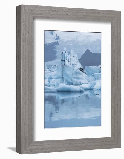 Iceland, Skaftafell National Park, Lake Jokulsarlon. View of the iceberg filled lake.-Ellen Goff-Framed Photographic Print