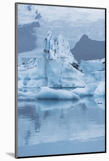 Iceland, Skaftafell National Park, Lake Jokulsarlon. View of the iceberg filled lake.-Ellen Goff-Mounted Photographic Print