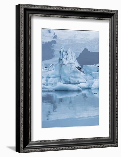 Iceland, Skaftafell National Park, Lake Jokulsarlon. View of the iceberg filled lake.-Ellen Goff-Framed Photographic Print