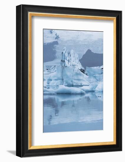 Iceland, Skaftafell National Park, Lake Jokulsarlon. View of the iceberg filled lake.-Ellen Goff-Framed Photographic Print