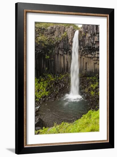 Iceland, Skaftafell National Park, Svartifoss, Black Falls.-Ellen Goff-Framed Photographic Print