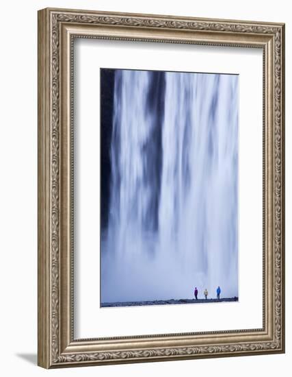 Iceland, Skogafoss. the 62M High Waterfall of Skogafoss at the Western Edge of Skogar.-Katie Garrod-Framed Photographic Print