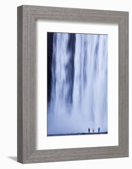 Iceland, Skogafoss. the 62M High Waterfall of Skogafoss at the Western Edge of Skogar.-Katie Garrod-Framed Photographic Print