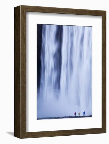 Iceland, Skogafoss. the 62M High Waterfall of Skogafoss at the Western Edge of Skogar.-Katie Garrod-Framed Photographic Print