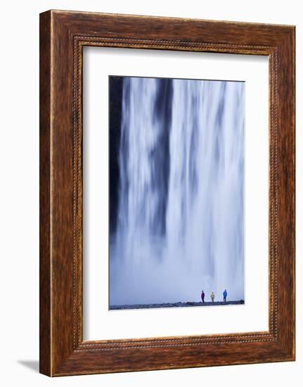 Iceland, Skogafoss. the 62M High Waterfall of Skogafoss at the Western Edge of Skogar.-Katie Garrod-Framed Photographic Print