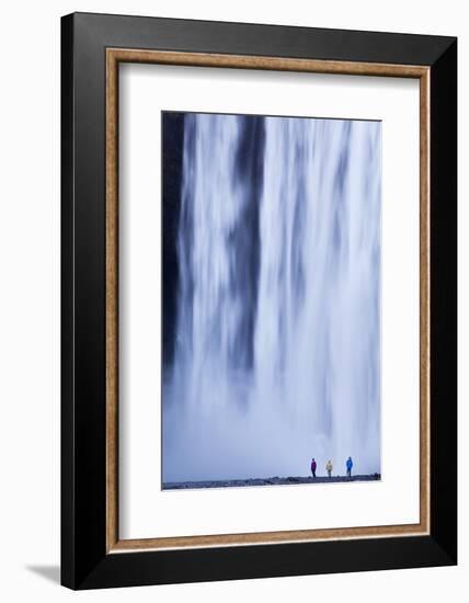 Iceland, Skogafoss. the 62M High Waterfall of Skogafoss at the Western Edge of Skogar.-Katie Garrod-Framed Photographic Print