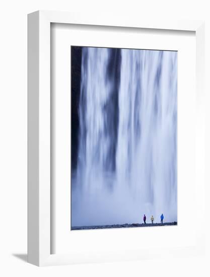 Iceland, Skogafoss. the 62M High Waterfall of Skogafoss at the Western Edge of Skogar.-Katie Garrod-Framed Photographic Print