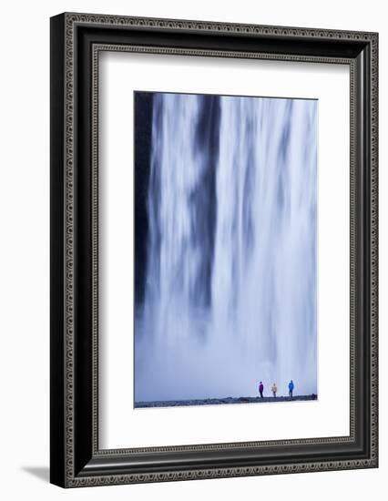 Iceland, Skogafoss. the 62M High Waterfall of Skogafoss at the Western Edge of Skogar.-Katie Garrod-Framed Photographic Print