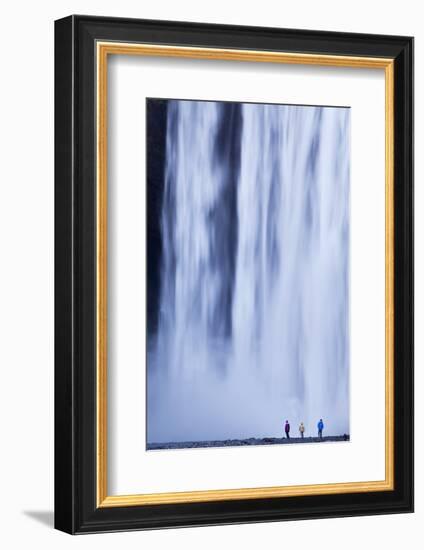 Iceland, Skogafoss. the 62M High Waterfall of Skogafoss at the Western Edge of Skogar.-Katie Garrod-Framed Photographic Print