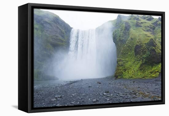 Iceland. Skogafoss Waterfall Famous Falls in South Iceland. at the Skoga River-Bill Bachmann-Framed Premier Image Canvas