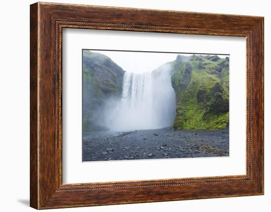 Iceland. Skogafoss Waterfall Famous Falls in South Iceland. at the Skoga River-Bill Bachmann-Framed Photographic Print
