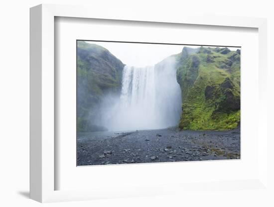 Iceland. Skogafoss Waterfall Famous Falls in South Iceland. at the Skoga River-Bill Bachmann-Framed Photographic Print