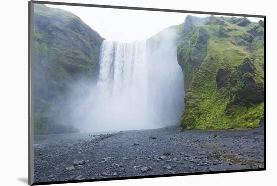 Iceland. Skogafoss Waterfall Famous Falls in South Iceland. at the Skoga River-Bill Bachmann-Mounted Photographic Print