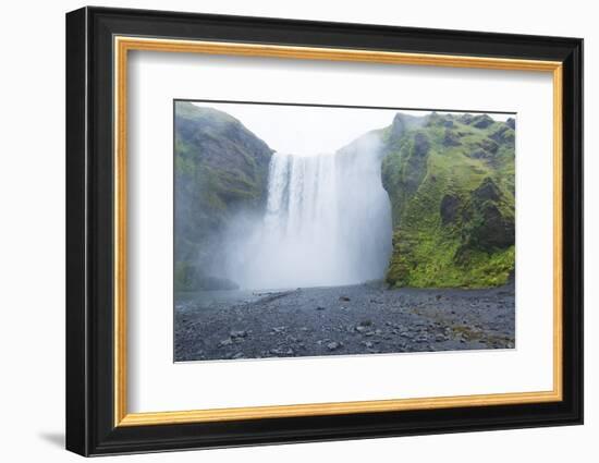 Iceland. Skogafoss Waterfall Famous Falls in South Iceland. at the Skoga River-Bill Bachmann-Framed Photographic Print