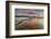 Iceland, South Iceland, Jokulsarlon, Ice on the Lagoon Reflecting the Colours of Dawn-Fortunato Gatto-Framed Photographic Print