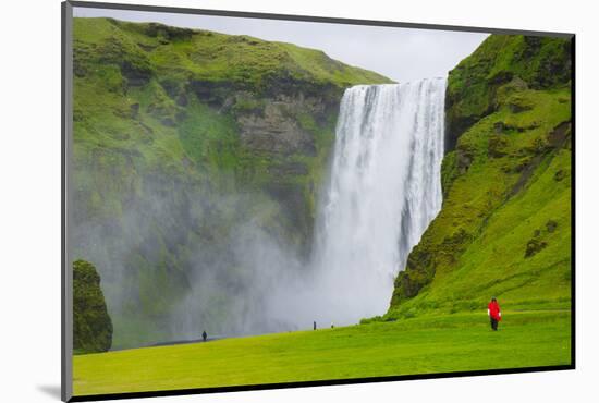 Iceland. South. Skogafoss Waterfall-Inger Hogstrom-Mounted Photographic Print