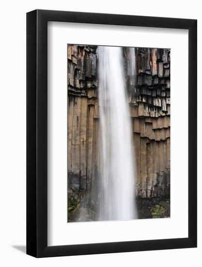 Iceland, Svartifoss, Vatnajokull National Park.-Judith Zimmerman-Framed Photographic Print