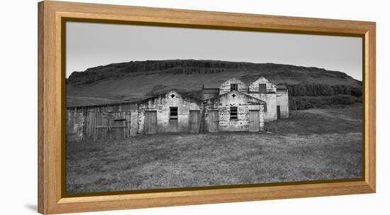 Iceland Warehouse B&W-Moises Levy-Framed Stretched Canvas