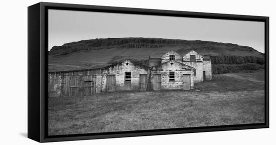 Iceland Warehouse B&W-Moises Levy-Framed Stretched Canvas