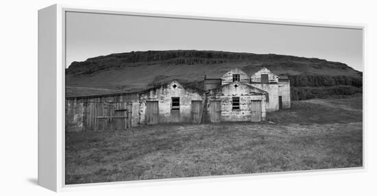 Iceland Warehouse B&W-Moises Levy-Framed Stretched Canvas