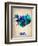 Iceland Watercolor Poster-NaxArt-Framed Art Print