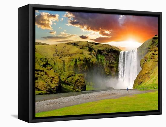 Iceland, Waterfall - Skogafoss-TTstudio-Framed Premier Image Canvas