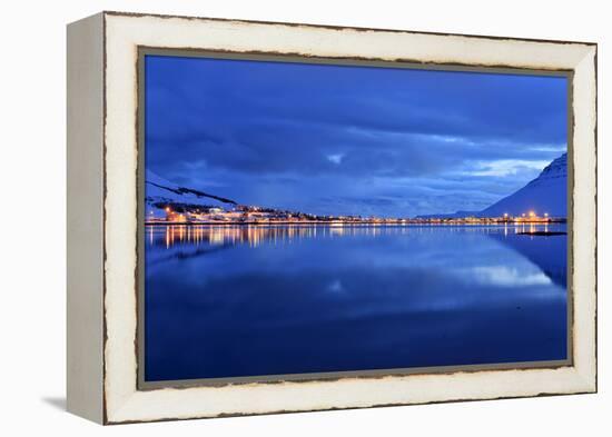 Iceland, West Fjords, View About the Skutulusfjördur on Isafjördur-Bernd Rommelt-Framed Premier Image Canvas