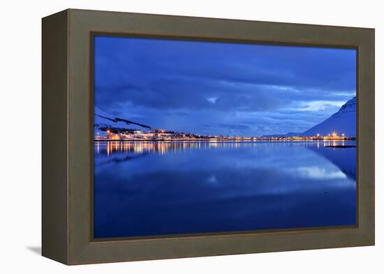 Iceland, West Fjords, View About the Skutulusfjördur on Isafjördur-Bernd Rommelt-Framed Premier Image Canvas