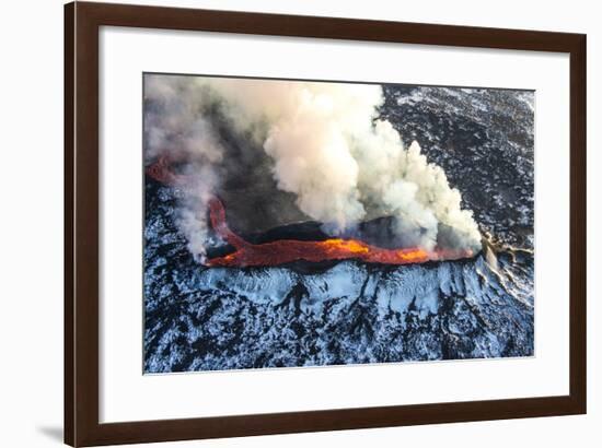 Icelandic Volcano Eruption-Nathan Mortimer-Framed Photographic Print