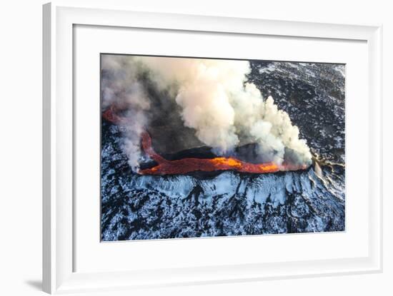 Icelandic Volcano Eruption-Nathan Mortimer-Framed Photographic Print