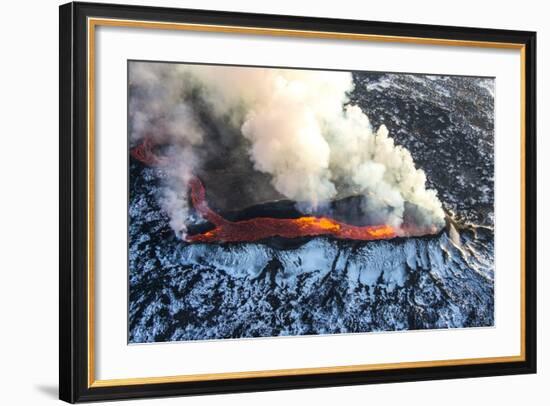 Icelandic Volcano Eruption-Nathan Mortimer-Framed Photographic Print