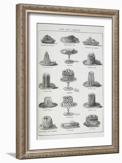 Ices and Sweets-Isabella Beeton-Framed Giclee Print