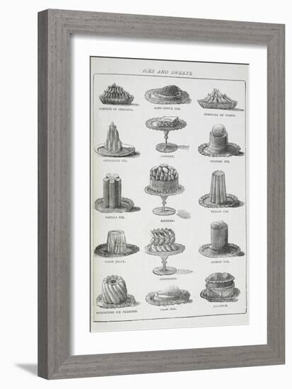 Ices and Sweets-Isabella Beeton-Framed Giclee Print