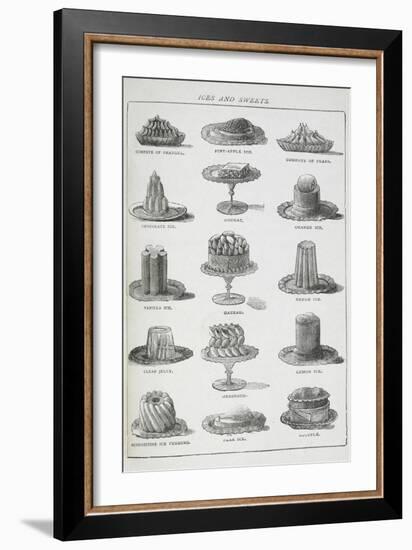 Ices and Sweets-Isabella Beeton-Framed Giclee Print