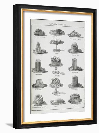 Ices and Sweets-Isabella Beeton-Framed Giclee Print