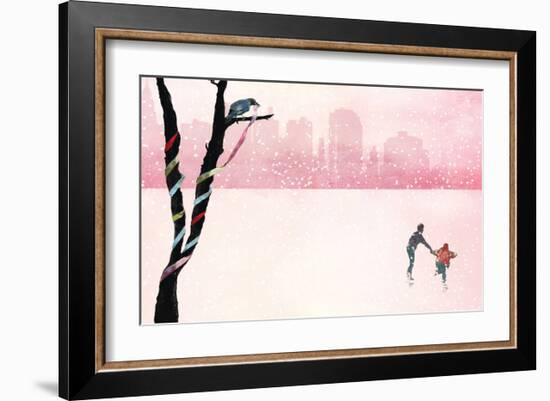 Iceskating-Nancy Tillman-Framed Art Print