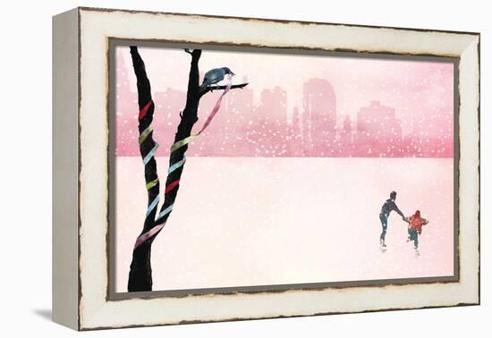 Iceskating-Nancy Tillman-Framed Stretched Canvas