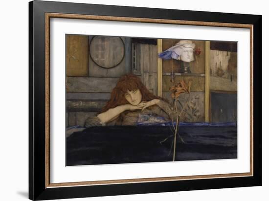 Ich Schliesse Mich Selbst Ein (I Lock My Door Upon Myself), 1891-Fernand Khnopff-Framed Giclee Print