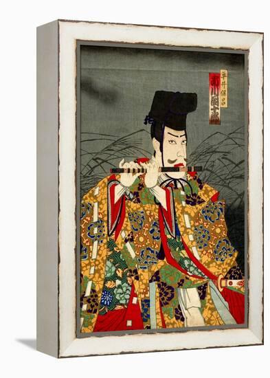 Ichikawa Danjuro as Hirai Yasumasa-Kunichika toyohara-Framed Premier Image Canvas