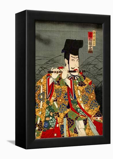 Ichikawa Danjuro as Hirai Yasumasa-Kunichika toyohara-Framed Premier Image Canvas