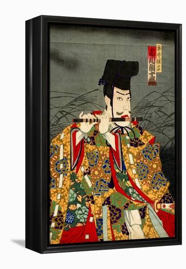 Ichikawa Danjuro as Hirai Yasumasa-Kunichika toyohara-Framed Premier Image Canvas