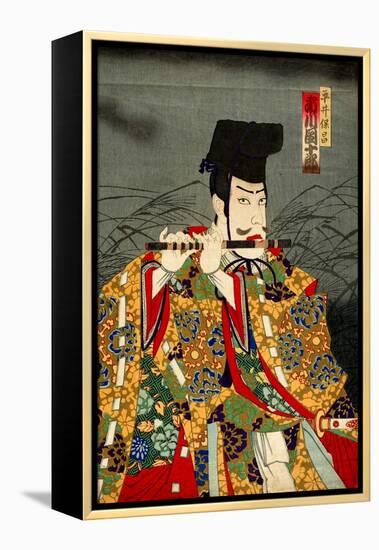 Ichikawa Danjuro as Hirai Yasumasa-Kunichika toyohara-Framed Premier Image Canvas